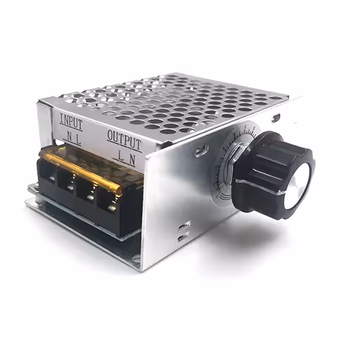Variador de Tensión 220V AC 4000W – Regulador de Velocidad para Motor Eléctrico para Amoladora, Ventilador, Campana, Aspiradora
