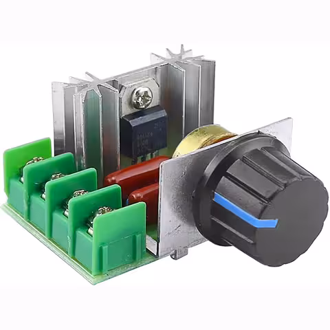 Variador de Tensión 220V Dimmer | Regulador de Velocidad Motor Eléctrico 2000W AC