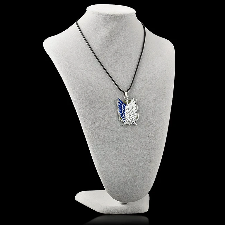 Δώρο anime – Ασημί κολιέ Attack on Titan Ασημένιο κολιέ με μενταγιόν Attack on Titan – τέλειο για φανς anime