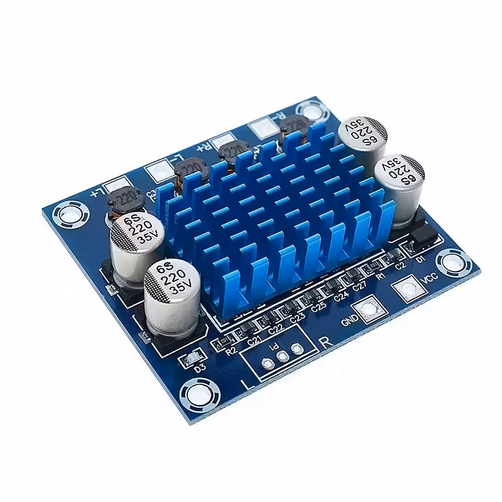 Kit Módulo Amplificador de Audio Estéreo Auto 2 x 30W Clase D 12V – Potencia y Sonido Claro