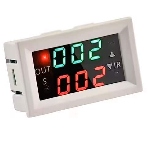 Módulo Temporizador Relé Programable 12V con Display Digital – Timer Ajustable con Retardo, Bucle y Tiempo Dual