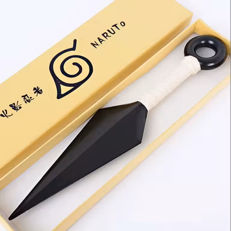 Cuchillo Ninja Kunai Naruto – Réplica en Plástico ABS 1:1 para Fans de Anime