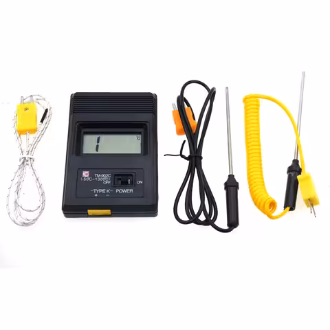 Termómetro Digital Profesional Industrial con Sonda Tipo K – Medición hasta 1300°C
