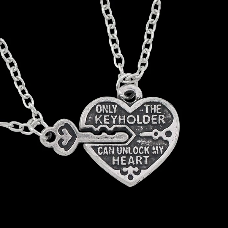 Κολιέ φιλίας με κλειδί και καρδιά για καλύτερους φίλους