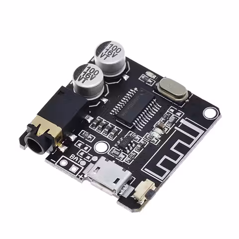 Receptor Audio Bluetooth 5.0 VHM-314 con USB – Adaptador Auto, Tarjeta de Sonido Externa, App para Teléfono