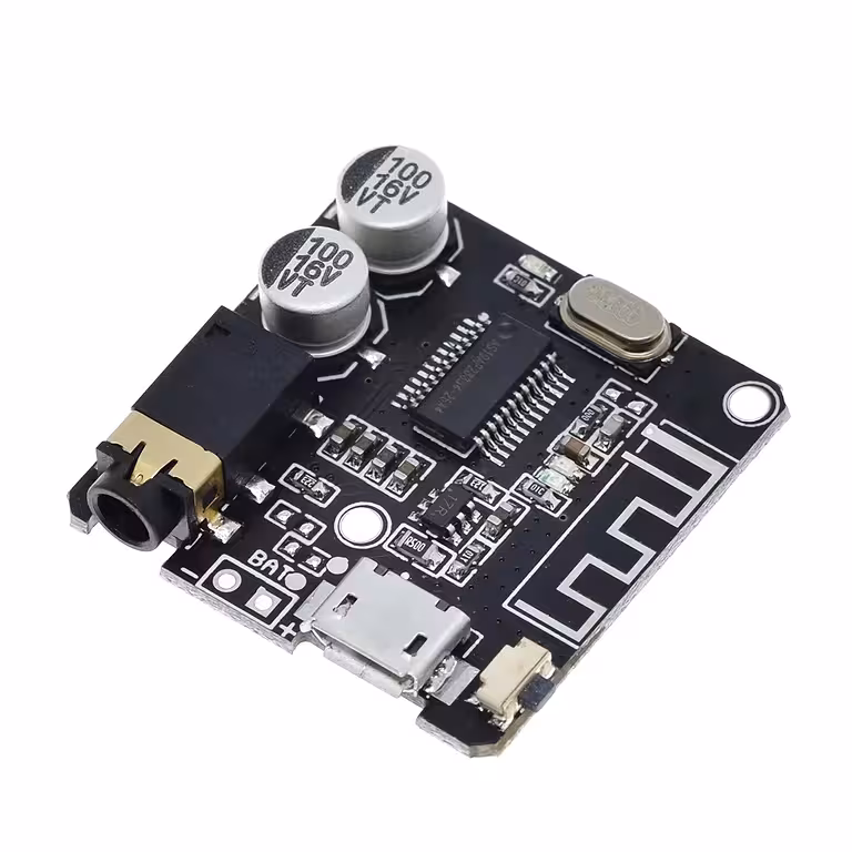 Receptor Audio Bluetooth 5.0 VHM-314 con USB – Adaptador Auto, Tarjeta de Sonido Externa, App para Teléfono