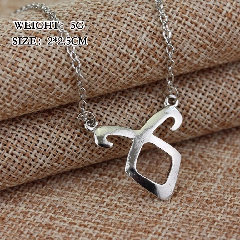 Ασημένιο φανταστικό κόσμημα εμπνευσμένο από Shadowhunters και City of Bones