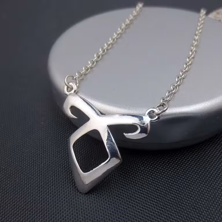 Colgante Collar The Mortal Instruments City of Bones – Angel, Collar Plateado Fantasy