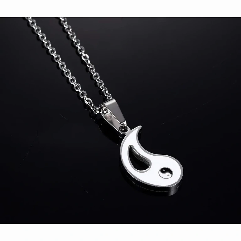 Μενταγιόν ζευγαριού Yin και Yang – δύο μισά Μενταγιόν Yin Yang διαιρεμένο για δύο άτομα