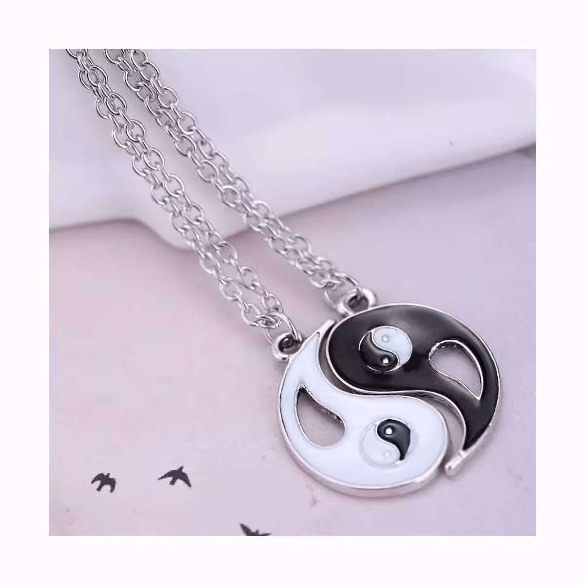 Σετ αλυσίδων εκείνος και εκείνη με μενταγιόν Yin Yang