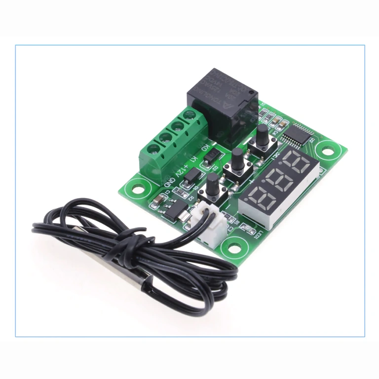 LED ένδειξη και κουμπιά ελέγχου θερμοκρασίας