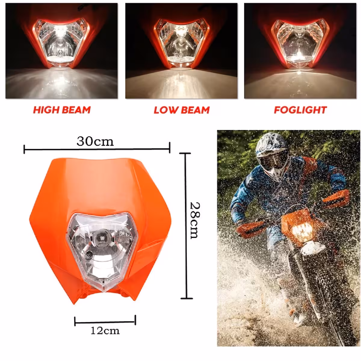 Καθολικό εμπρόσθιο αξεσουάρ KTM με φανάρι για Naked μοτοσυκλέτες