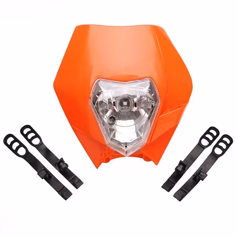 Máscara de Cara Faro Moto Universal Enduro Cross KTM Supermoto Street Fighter Naked – 12V 35W