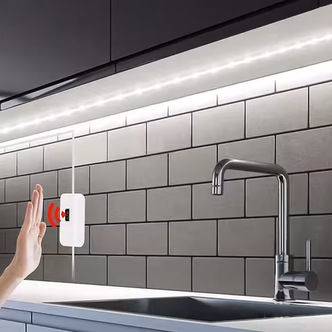 Tira LED Blanco Frío 3m con Sensor de Movimiento USB 5V para Cocina y Baño