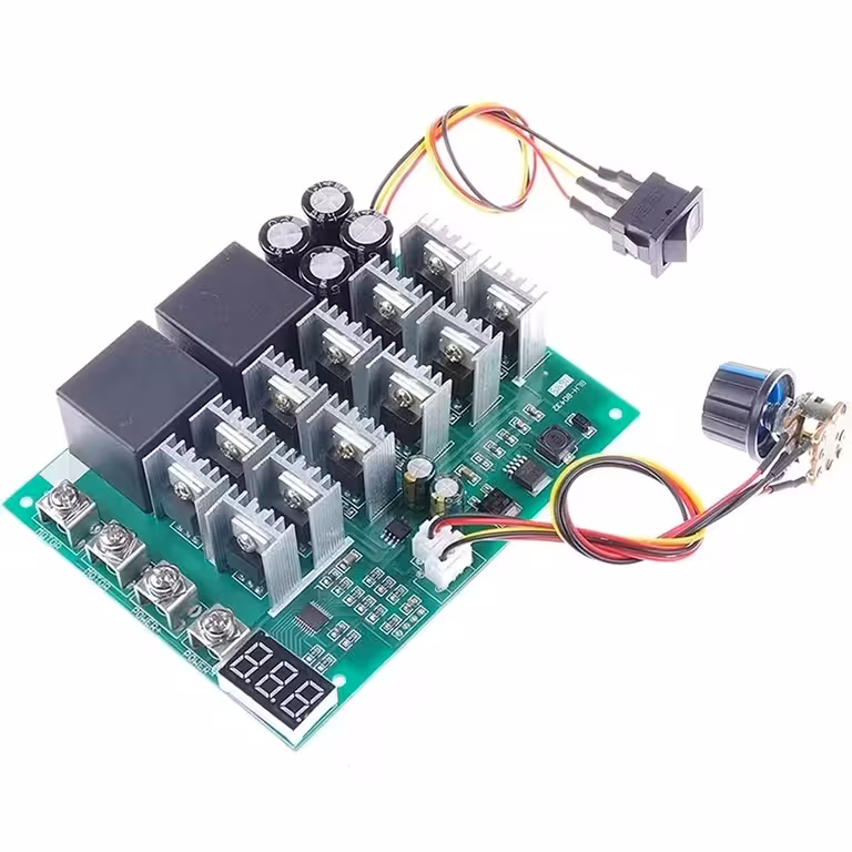 Controlador PWM Digital Velocidad Motor DC 60A 100A 12V-55V | Regulador de Velocidad Motor DC y Generador HHO