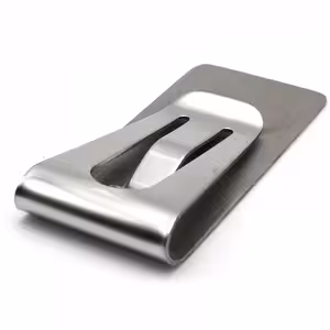 Clip de Dinero – Money Clip Slim Minimalista de Acero Inoxidable para Tarjetas y Billetes
