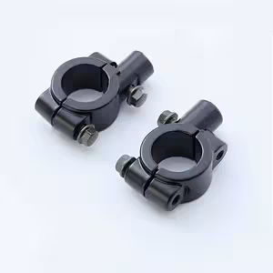 Soporte de Espejos Moto con Adaptador Abrazadera para Montaje en Motocicleta, Scooter, ATV, Bicicleta y Scooter Eléctrico