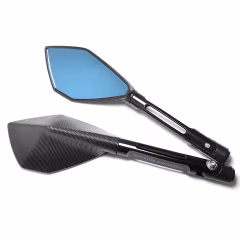 Espejos Moto Sport Universales Rizoma con Montaje para Manillar – Set de 2 Piezas para Motocicleta