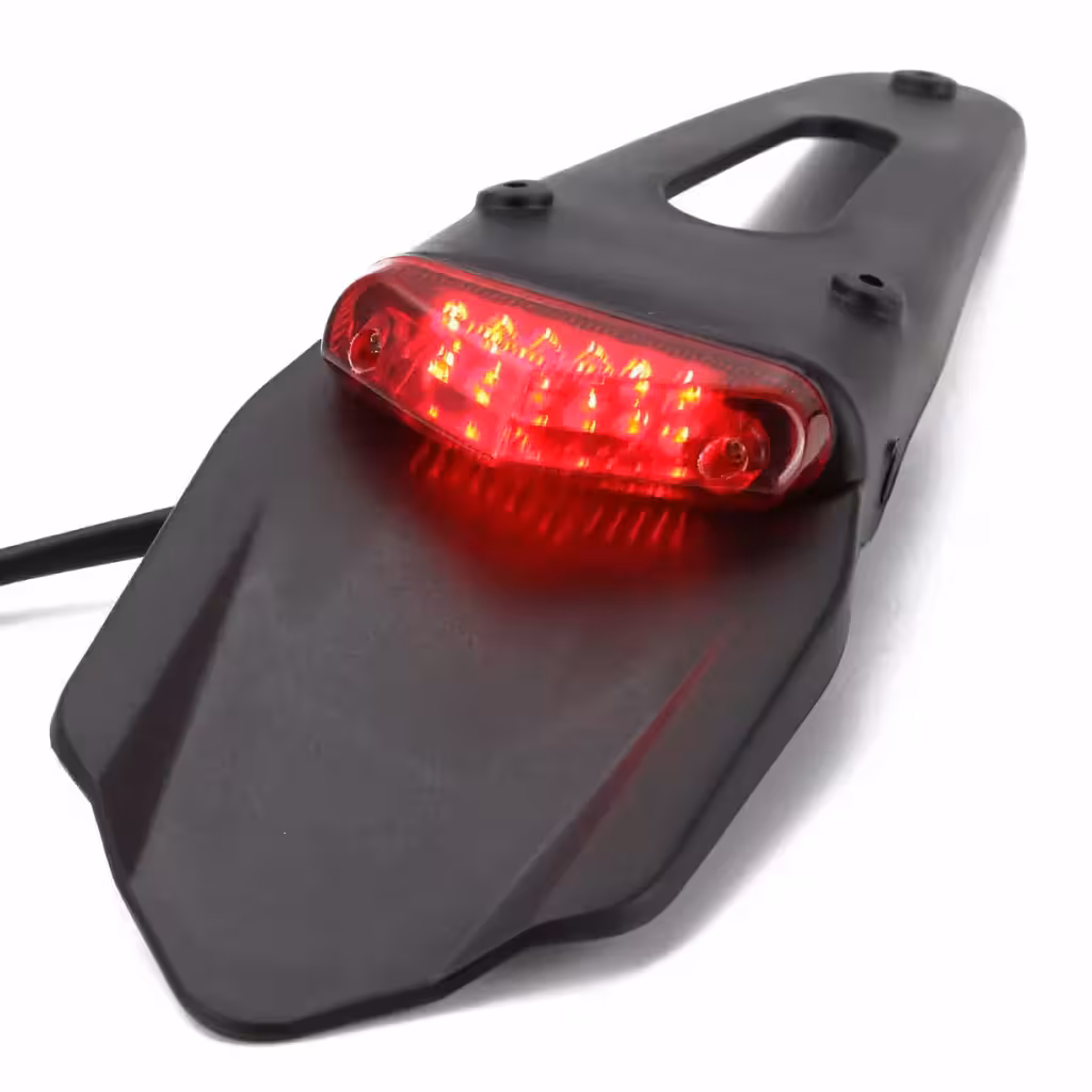 Aleta Trasera Moto con Luz LED – Colita Protectora Enduro, Motocross, Off-Road