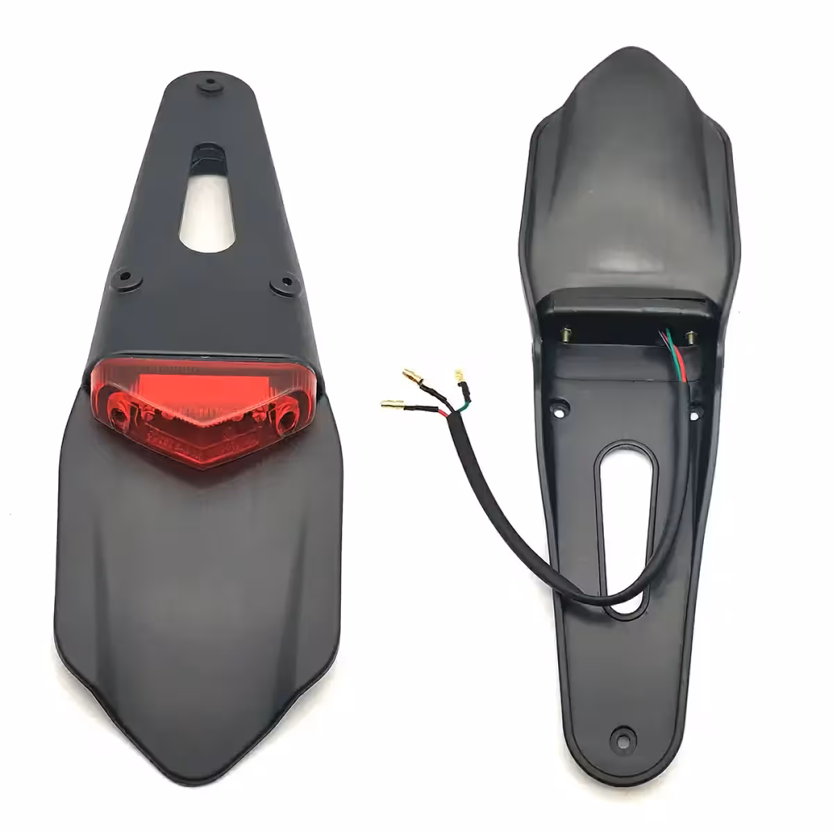 Πλήρες κιτ πίσω φτερού με LED φανάρι για μοτοσυκλέτα