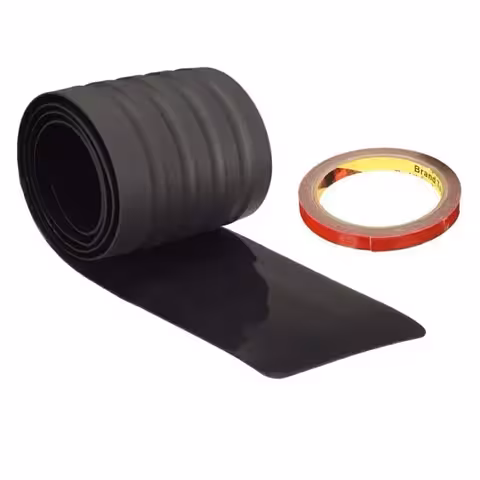 Protección de Banda Adorno Paragolpes Trasero Maletero Caucho Universal – Banda Antideslizante Resistente para Auto