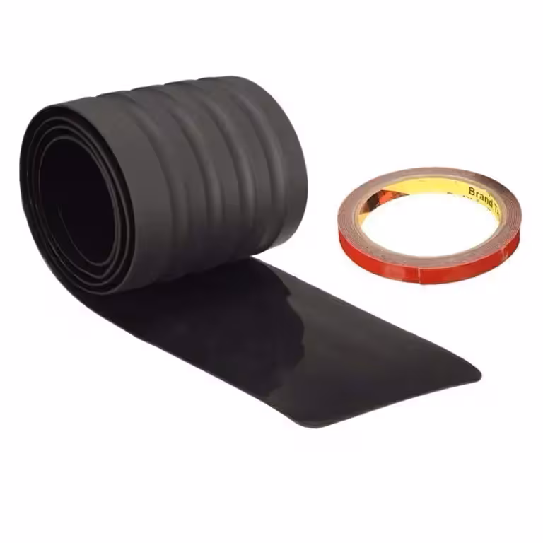 Protección de Banda Adorno Paragolpes Trasero Maletero Caucho Universal – Banda Antideslizante Resistente para Auto
