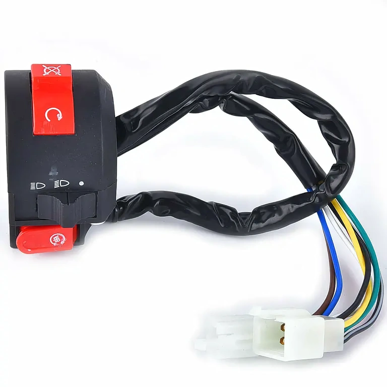 Διακόπτης αριστερά ATV με λειτουργίες φώτων, κοντό/μακρύ φως και χειροκίνητο σοκ