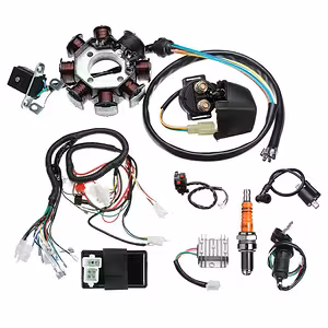 Instalación Eléctrica Completa ATV Chino 150cc 200cc 250cc 300cc – Cableado Completo Motor Vertical 4T