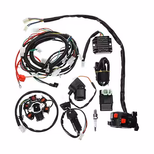 Instalación Eléctrica Completa ATV Cross GY6 125cc / 150cc – Kit de Cableado + Componentes de Arranque