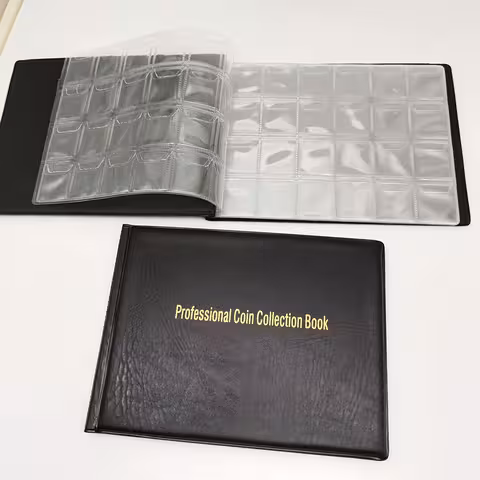 Álbum Carpeta para Coleccionar Monedas – Capacidad 240 Monedas Numismáticas