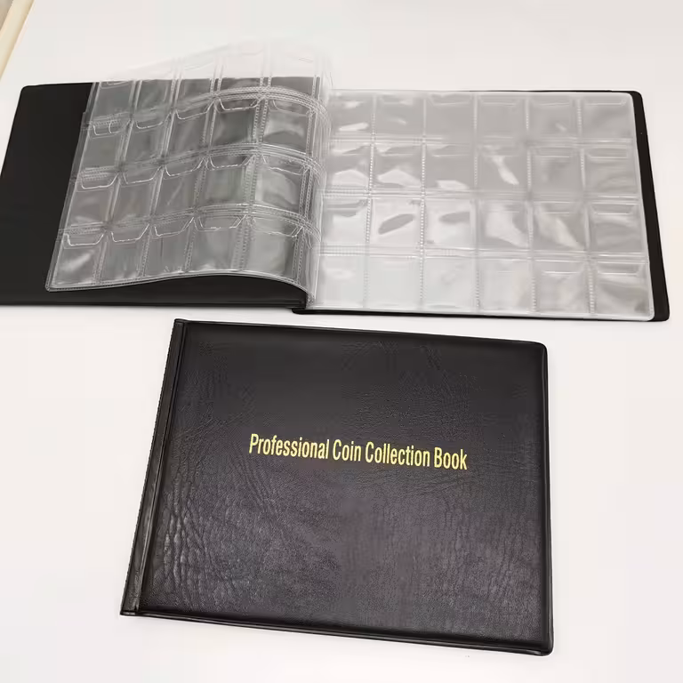 Álbum Carpeta para Coleccionar Monedas – Capacidad 240 Monedas Numismáticas