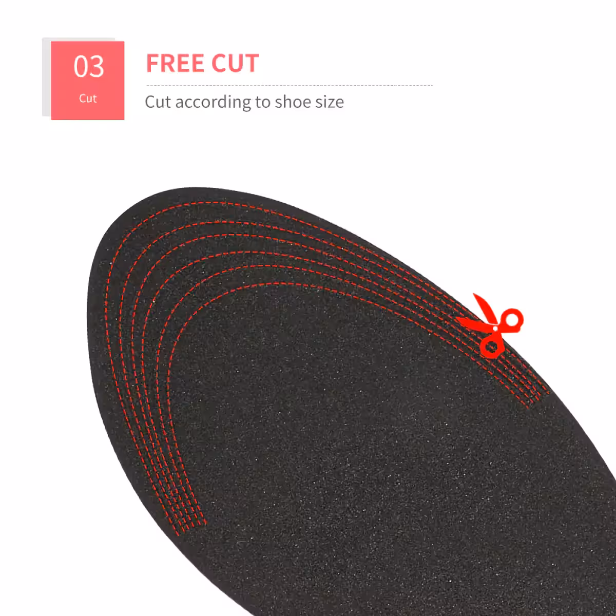 Ρυθμιζόμενα πέλματα για όλα τα μεγέθη παπουτσιών