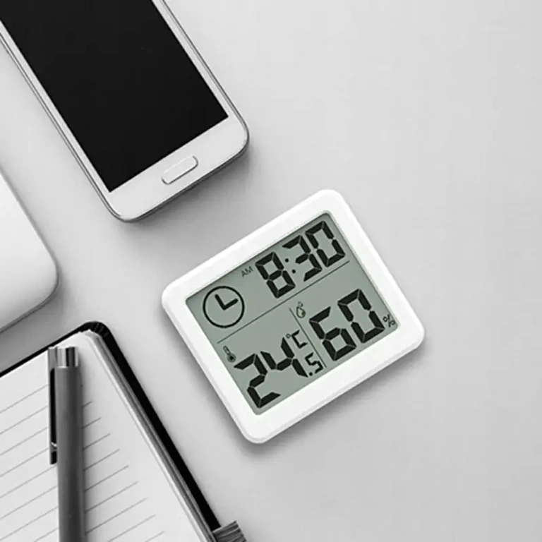 Αισθητήρας δωματίου – υγρόμετρο με μεγάλη LCD οθόνη Συσκευή ελέγχου κλίματος δωματίου με οθόνη LCD και μοντέρνο σχεδιασμό