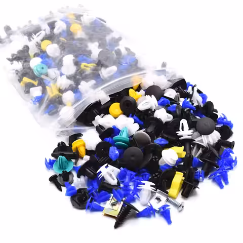 Set 500 Clips de Fijación Auto Universales – Plástico & Metal