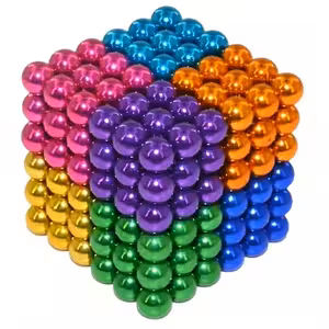 Bolas Magnéticas Neocube 5mm – Set 216 Piezas Coloridas Antiestrés, Imanes Fuertes