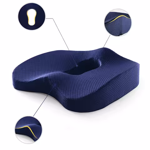 Cojín Ortopédico Antiescaras para Asiento – Antiescaras, Episiotomía y Hemorroides, Soporte Confortable para Silla