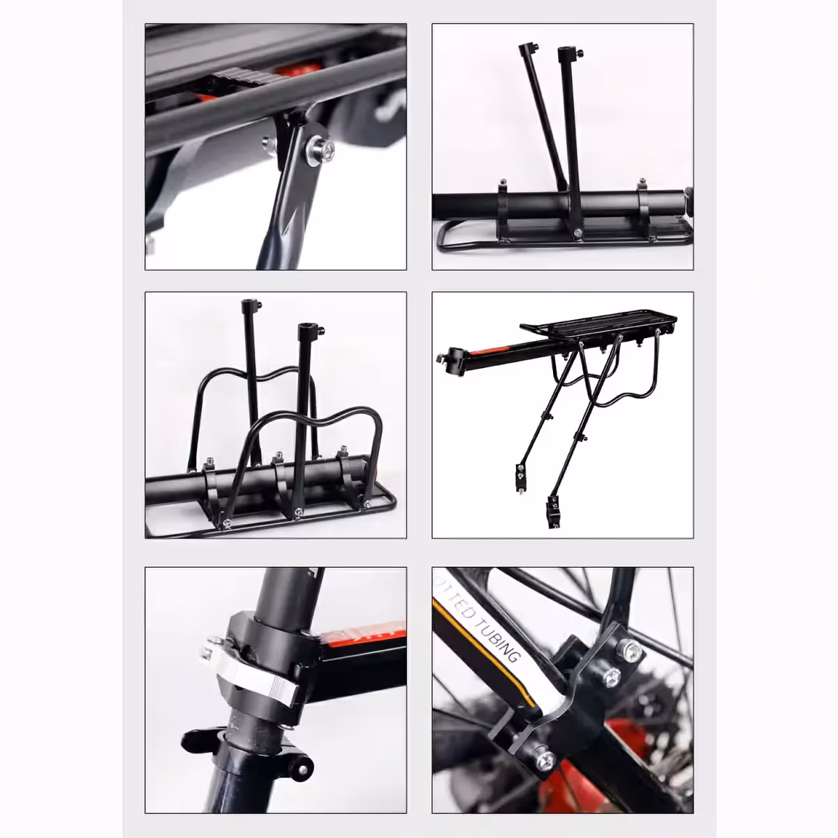 Ρυθμιζόμενη αλουμινένια σχάρα – εύκολη τοποθέτηση στη σέλα ποδηλάτου