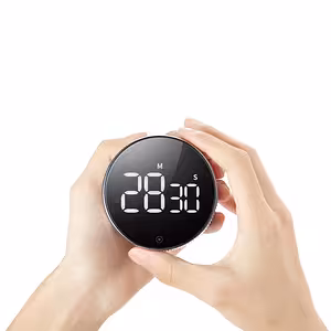 Temporizador Digital Cocina con Alarma LED – Cronómetro Profesional con Imán y Pantalla Grande
