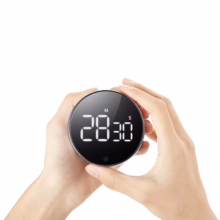 Temporizador Digital Cocina con Alarma LED – Cronómetro Profesional con Imán y Pantalla Grande