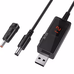 Módulo Convertidor USB 5V a 9V / 12V – Inversor Step-Up con Pantalla LED y Función UPS para Auto, Routers y DIY