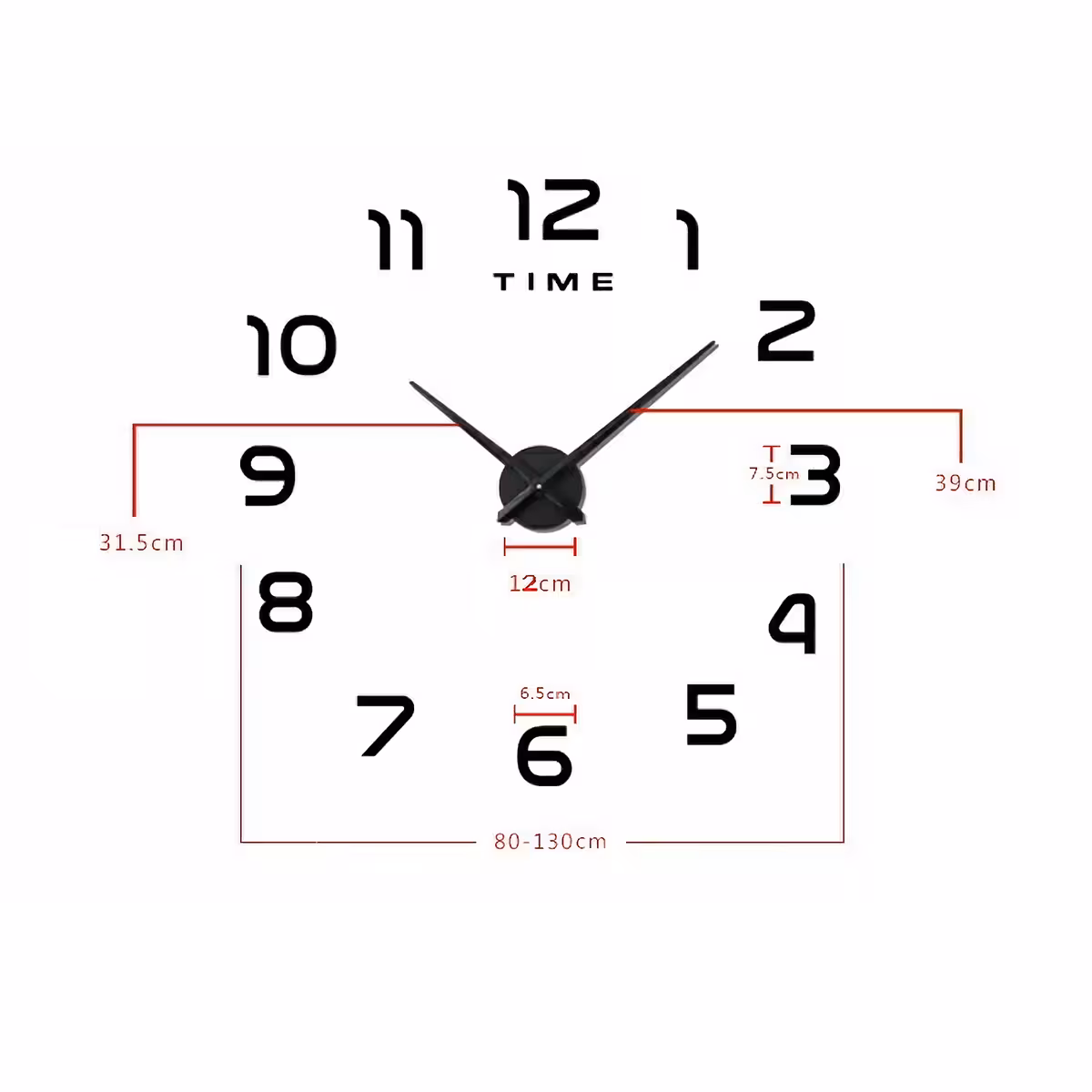 Μεγάλο διακοσμητικό ρολόι, ιδανικό για μοντέρνους χώρους: σαλόνι, ξενοδοχείο, ρεσεψιόν