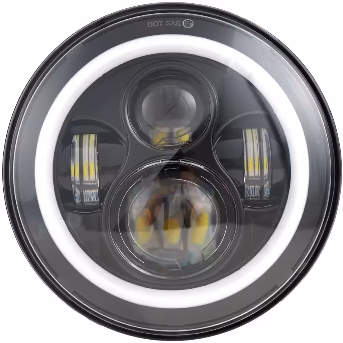 Στρογγυλό φανάρι 7 ιντσών για αυτοκίνητο ή μοτοσικλέτα, πιστοποιημένο DOT/CE/E-mark