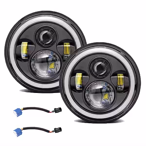Faro Redondo LED 7 pulgadas para Jeep Wrangler, Suzuki Samurai, Nissan Patrol – Iluminación Auto y Moto de Alto Rendimiento