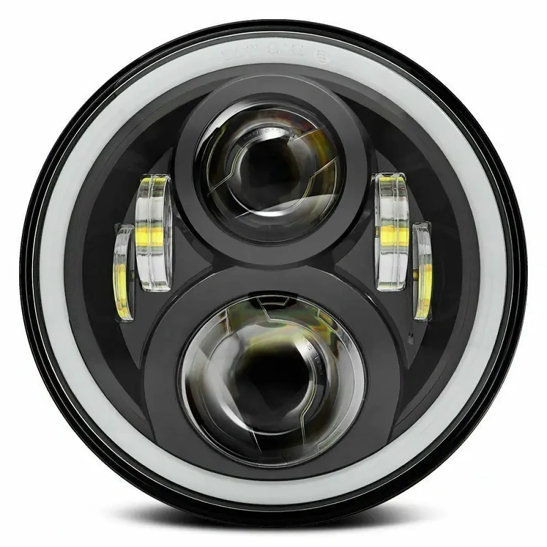 Στρογγυλό LED φανάρι 7 ιντσών universal αυτοκίνητο-μοτοσικλέτα Παγκόσμιο LED φανάρι, 7 ιντσών, συμβατό με αυτοκίνητο, μοτοσικλέτα, ATV, φορτηγό, τρακτέρ