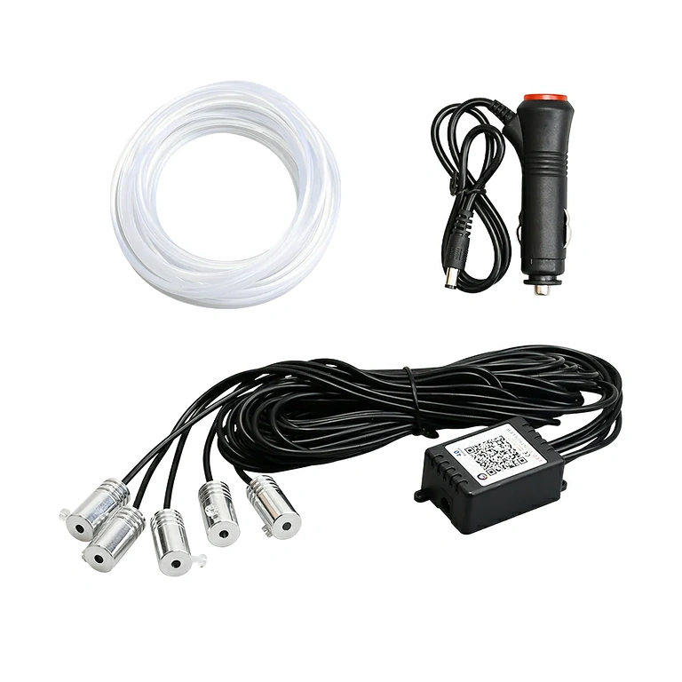 Εύκαμπτο νέον καλώδιο RGB για φωτισμό αυτοκινήτου 6 μέτρα Ευέλικτο RGB neon καλώδιο για περιβάλλον αυτοκινήτου