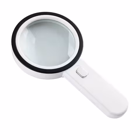 Lupa Profesional con Iluminación LED, Aumento 30X – Lente Grande para Visualización de Detalles