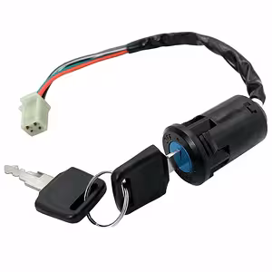 Contacto con Llave 4 Cables Universal ATV, Scooter Chino, Moto 50cc–250cc (Compatible 70cc, 90cc, 107cc, 110cc, 125cc, 200cc)