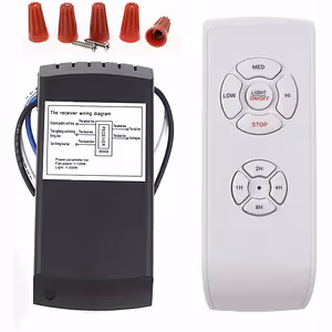 Control Remoto Ventilador e Iluminación con Temporizador 220V – 2 Circuitos, Control Velocidad