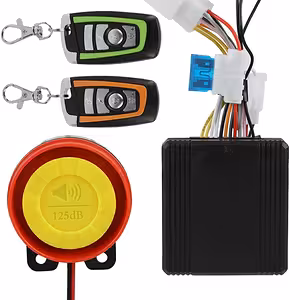 Sistema Alarma Antirrobo Motocicleta / Scooter / ATV – 125 dB, 2 Controles Remotos, Control Motor
