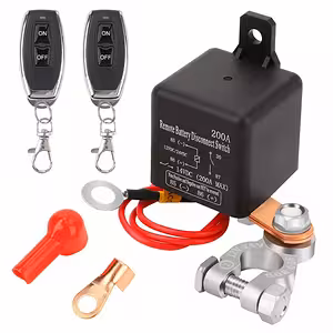 Interruptor General Batería Auto con Control Remoto 12V – Control a Distancia y Protección Batería 200A